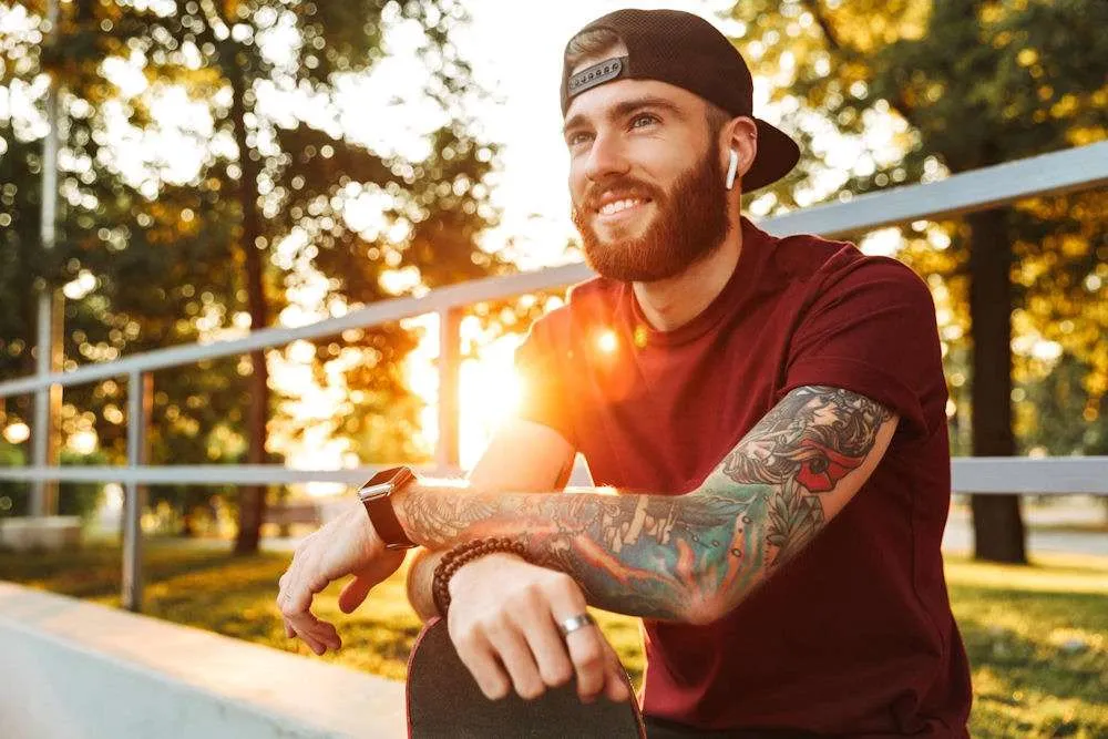 man smiling during buprenorphine addiction treatment
